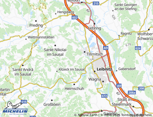 MICHELIN Altenberg bei Leibnitz map - ViaMichelin