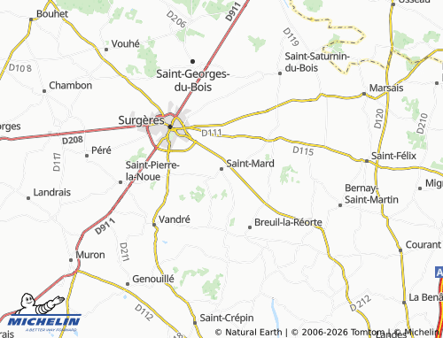 Mapa MICHELIN Saint-Mard - ViaMichelin