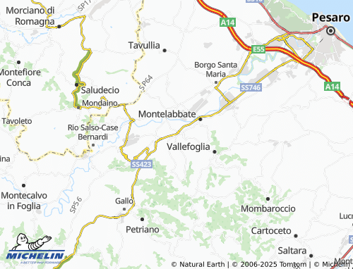 MICHELIN Apsella map - ViaMichelin