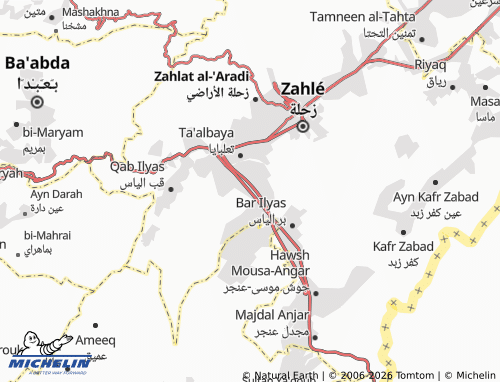 Mapa MICHELIN Ta'anayil - ViaMichelin