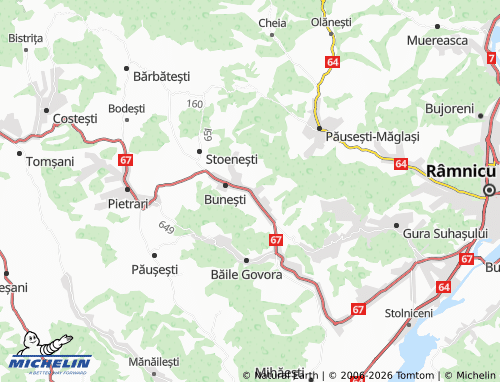 Carte MICHELIN Firești - ViaMichelin