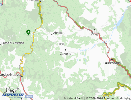 Carte MICHELIN Calvello - ViaMichelin