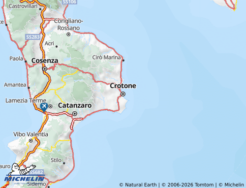 Carte MICHELIN Crotone - ViaMichelin