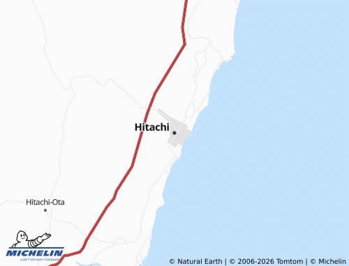 Mapa MICHELIN Hitachi - ViaMichelin