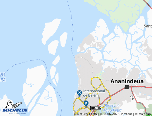 MICHELIN Cruzeiro map - ViaMichelin