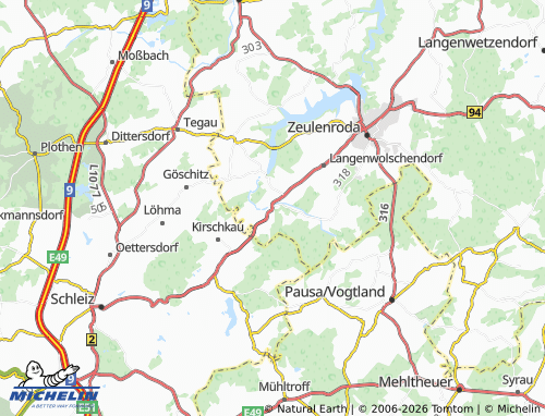 MICHELIN-Landkarte Weckersdorf - ViaMichelin