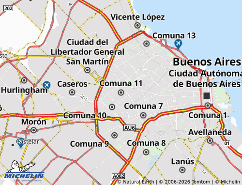 Mapa MICHELIN Comuna 11 - ViaMichelin
