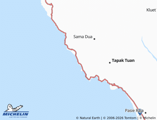 MICHELIN Ujung Tanah map - ViaMichelin