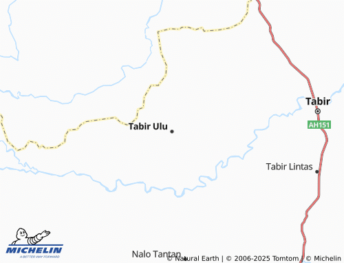 MICHELIN Tabir Ulu map - ViaMichelin