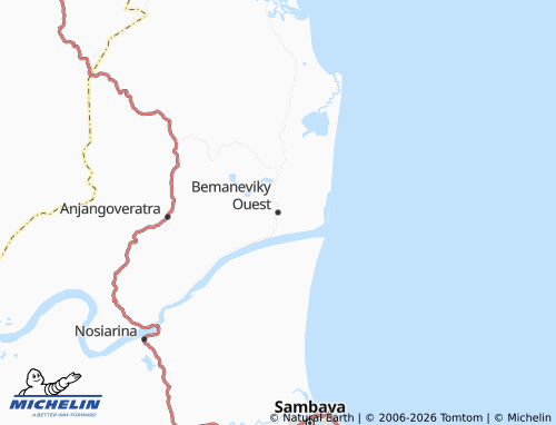 MICHELIN Bemaneviky Ouest map - ViaMichelin