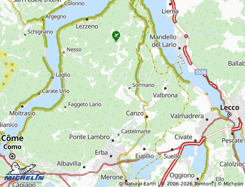 MICHELIN-Landkarte Caglio - ViaMichelin