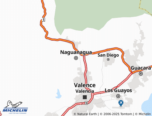 MICHELIN Naguanagua map - ViaMichelin