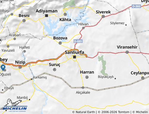 Carte MICHELIN Sanliurfa - ViaMichelin
