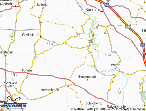 MICHELIN Freist map - ViaMichelin
