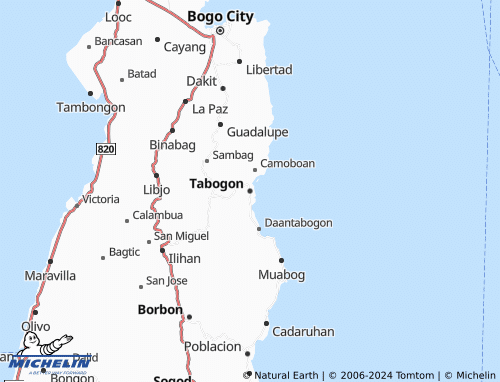 MICHELIN Tabogon map - ViaMichelin