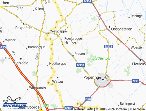 Mappa MICHELIN Proven - ViaMichelin