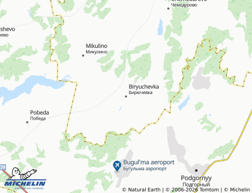 MICHELIN-Landkarte Biryuchevka - ViaMichelin