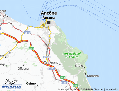 MICHELIN Varano map - ViaMichelin