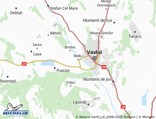 MICHELIN Rediu map - ViaMichelin