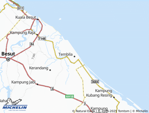MICHELIN Tembila map - ViaMichelin