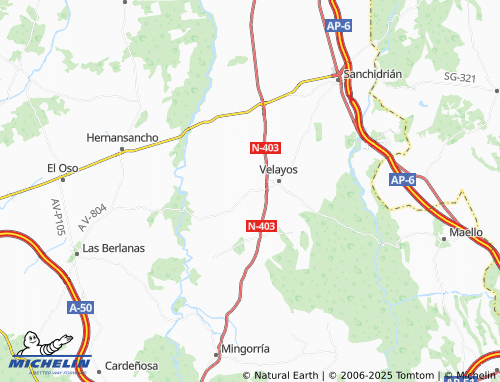 MICHELIN Vega de Santa María map - ViaMichelin
