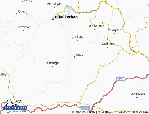 MICHELIN-Landkarte Kınık - ViaMichelin