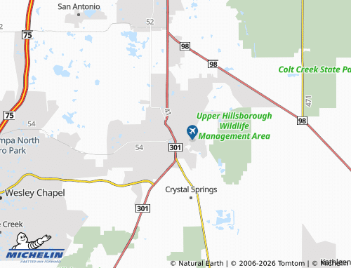 Kaart MICHELIN Zephyrhills - ViaMichelin