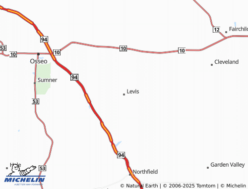 MICHELIN Levis map - ViaMichelin