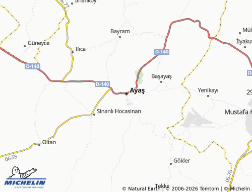 MICHELIN Ömeroğlu map - ViaMichelin