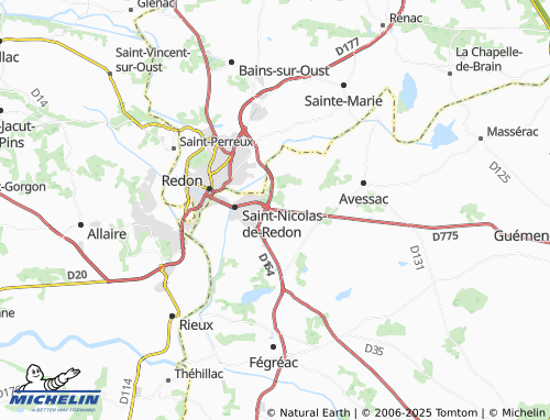 Carte MICHELIN La Jossetais - ViaMichelin