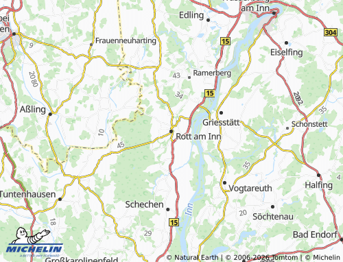 Mappa MICHELIN Rott am Inn - ViaMichelin