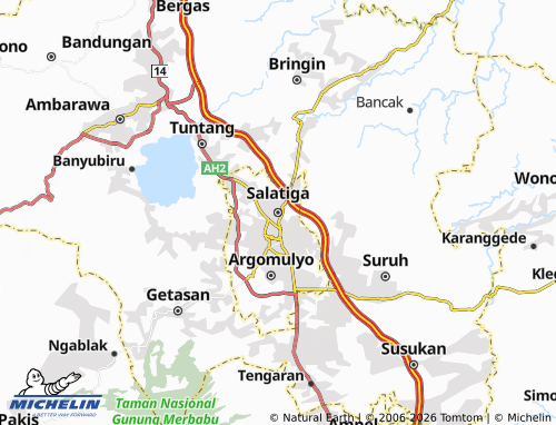 Mapa MICHELIN Salatiga - ViaMichelin