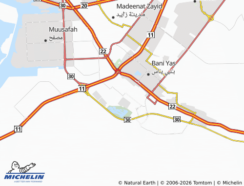 MICHELIN Jarn Yafour map - ViaMichelin