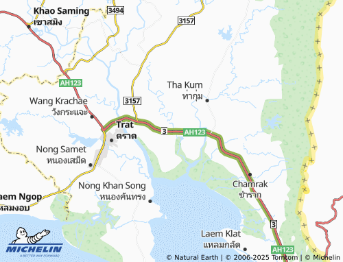 MICHELIN Tha Phrik map - ViaMichelin