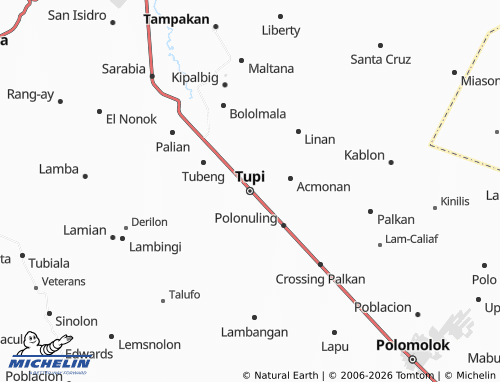 MICHELIN Tupi map - ViaMichelin