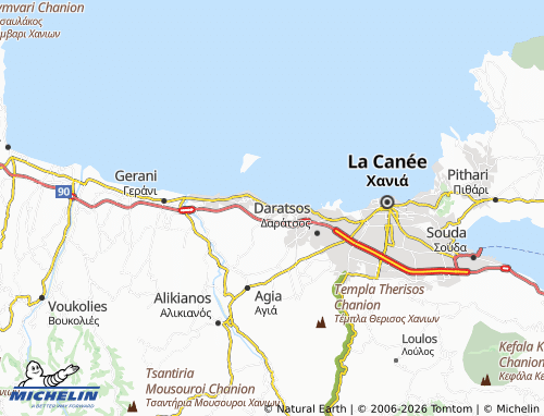 MICHELIN Kato Stalos map - ViaMichelin