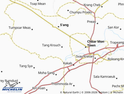 Mappa MICHELIN Tang Krouch - ViaMichelin
