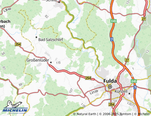 MICHELIN Lütterz map - ViaMichelin