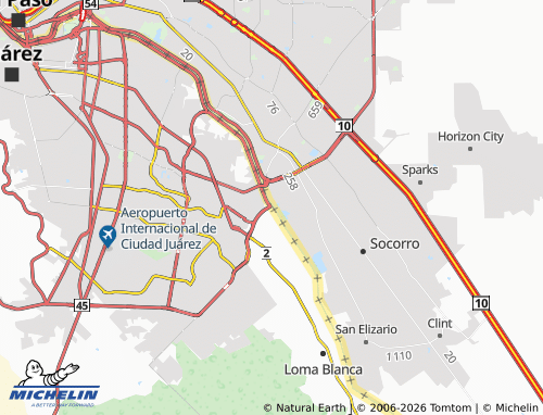 Mappa MICHELIN Ejido Zaragoza - ViaMichelin