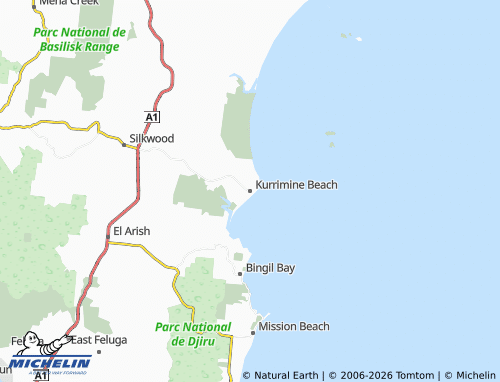 Mappa MICHELIN Kurrimine Beach - ViaMichelin