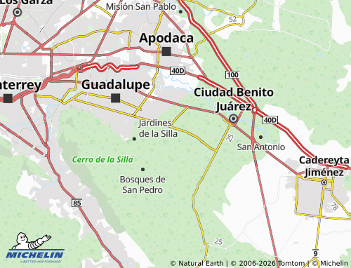 MICHELIN Valle de Vaquerías map - ViaMichelin