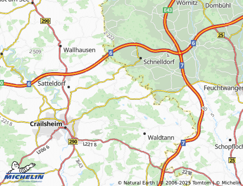 MICHELIN-Landkarte Rockhalden - ViaMichelin