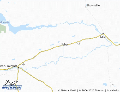 Mapa MICHELIN Sebec - ViaMichelin