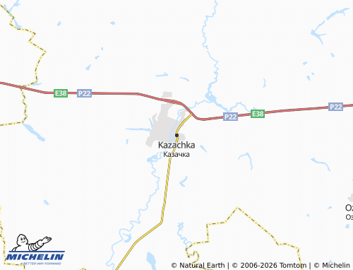 MICHELIN-Landkarte Kazachka - ViaMichelin