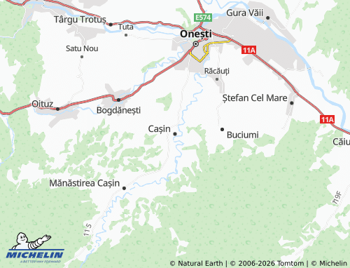 Mapa MICHELIN Cașin - ViaMichelin