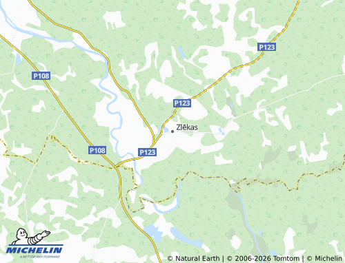 Mapa MICHELIN Zlēkas - ViaMichelin