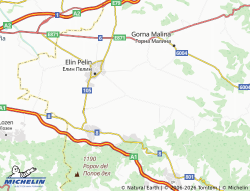 MICHELIN-Landkarte Lesnovo - ViaMichelin