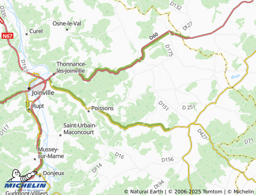 MICHELIN Sailly map - ViaMichelin