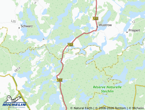 MICHELIN Kleinzerlang map - ViaMichelin