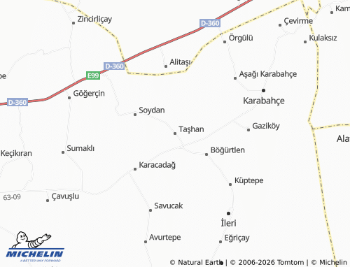 Carte MICHELIN Taşhan - ViaMichelin